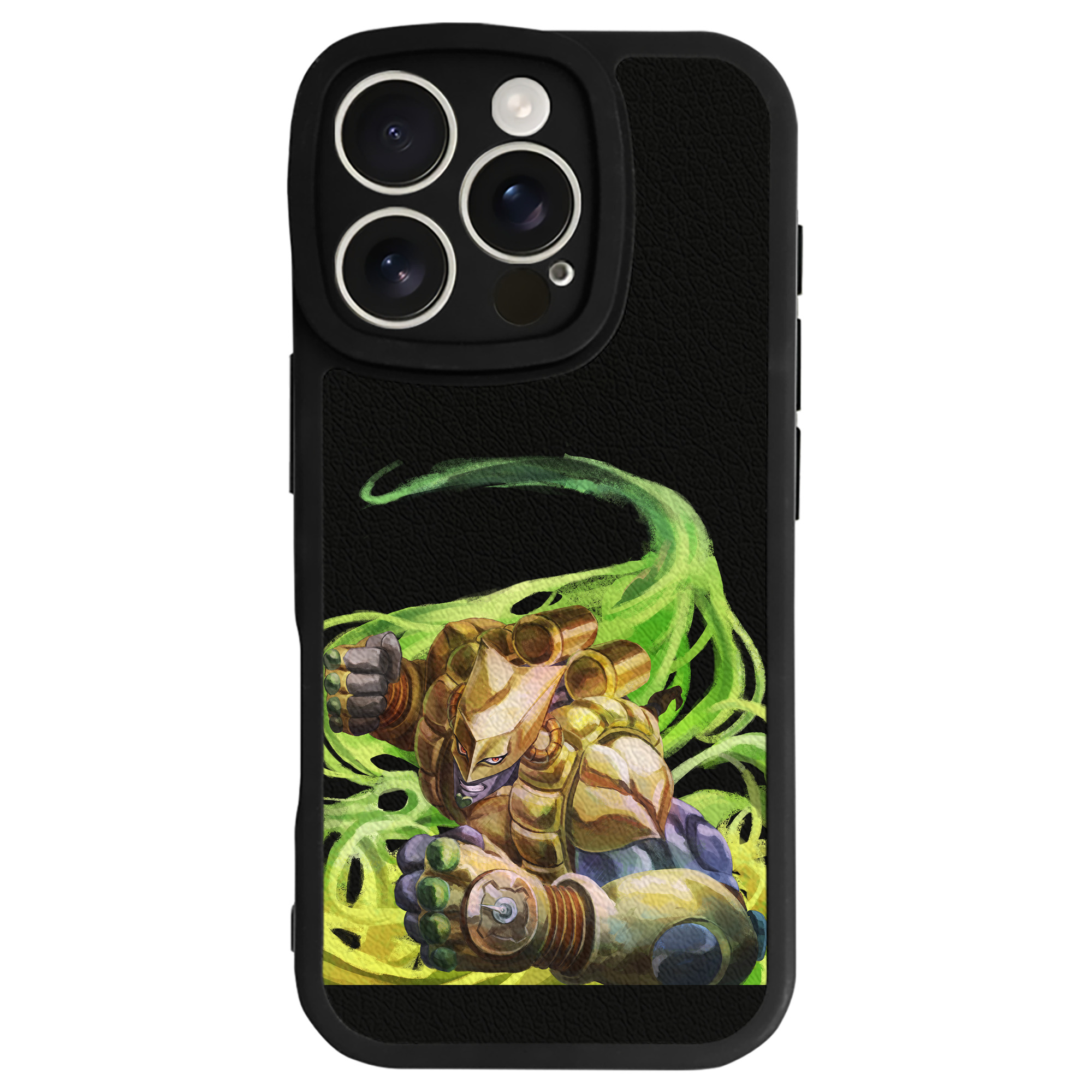 （画像用） ジョジョの奇妙な冒険 ディオ?ブランドー JoJo's Bizarre Adventure Dio Brando 【iPhone 16シリーズ対応】シリコンスマホケース（レザー調） 材質：シリコン